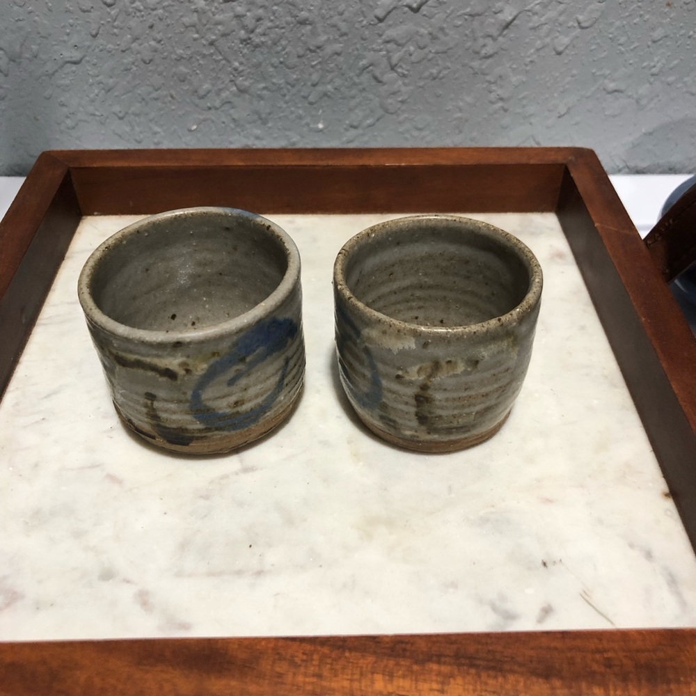 Set of 4 vintage pottery vases - Picture 5 of 11
